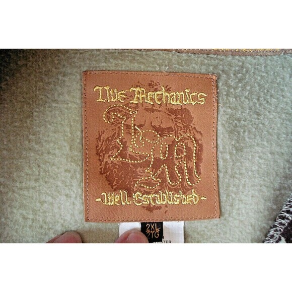 Live Mechanics Track Jacket Vintage All Over Print Music Concert Full Zip 2XL - Picture 10 of 11